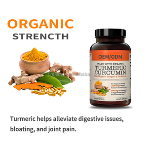 ओएम/ओडम कार्बनिक करक्यूमिन कैप्सूल हल्दी जड़ निकालने का खाद्य पूरक संयुक्त स्वास्थ्य का समर्थन करता है - Product Image 3