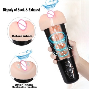 Vagina Real para hombres, Masturbador Masculino de doble orificio, Vagina suave, TPE, Oral, Vaginal, vibrador sexy - Product Image 4