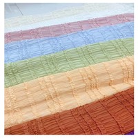 Offre Spéciale doux rose plissé en mousseline de soie tissu brodé en mousseline de soie crêpe dentelle pour printemps été filles robe