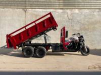 Nouveau véhicule tricycle lourd 350cc à déchargement automatique pour le transport de marchandises agricoles, moto à neuf roues 2026