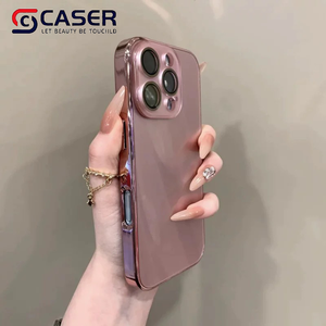 Ốp điện thoại chống rơi mới nhất dành cho iPhone 12/13/14/15/16, màu trơn phong cách Ins, mạ điện, cảm giác như kính đá - Product Image 4