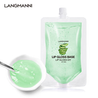 100ml Lip Glaze Gloss DIY Base Aloe Lip Gloss Base Oil Non-Stick Hydratant Lipstick Material Gel Handmade Lip Gloss Base