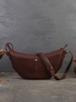 Sac bandoulière unisexe tendance en cuir véritable fait main FSV18 pour femmes et hommes, vente en gros, personnalisable