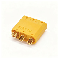 Connecteur Amass XT90 (2+4) mâle-femelle plaqué or, 2 alimentations 4 signaux intégrés, prise haute intensité pour batterie