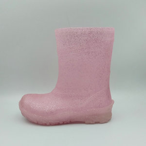Vente en gros Nouvelle collection de bottes de pluie rouges pailletées pour garçons Chaussures confortables décontractées à semelle épaisse avec caractéristiques imperméables et souples - Product Image 2