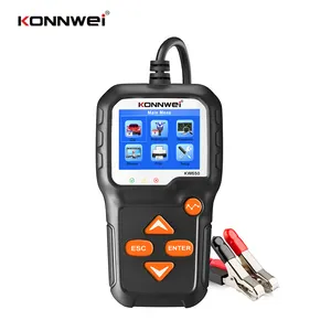 Konnwei KW650 6V-16V鉛蓄電池テスターカーバッテリー診断ツールアメリカヨーロッパアジア人向けオートバイバッテリーテスター