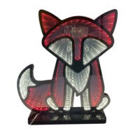 Lampe néon Scorpion pour la maison, idéale pour les fêtes, bars, chambres, avec miroir infini 3D, décoration de table, fonctionne sur piles, IP66