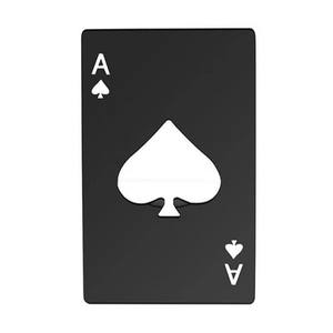 Ouvre-bouteille Ace Of Spades en acier inoxydable, format carte de crédit, ouvre-bière portable pour la maison et l'extérieur - Product Image 3
