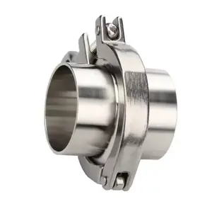 High quality KQ Sanitary Grade 304 316 Heavy duty quick mounting stainless steel three-prongs casing fittings three clamp