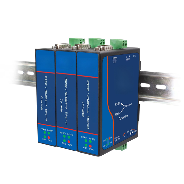 RS232/RS485 to Ethernet Converter, Modbus TCP/RTU Gateway, Optical Isolated Communication Module