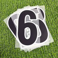 Numéro de maillot de football personnalisé, impression par transfert thermique, autocollant pour numéro de maillot de football, pour uniforme d'équipe