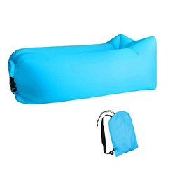 Vente en gros de chaises longues gonflables portables bleues avec sac de transport, lit d'air <span class=keywords><strong>ultra</strong></span>-<span class=keywords><strong>léger</strong></span> pour le camping et la <span class=keywords><strong>plage</strong></span>, facile à ranger - Product Image 5
