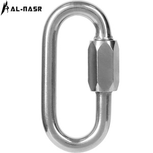 Mosquetón tipo O Alnas de acero inoxidable 304 con cierre de seguridad para escalada en roca. - Product Image 3