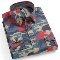 Usine En Gros Hommes Chemises Manteau De Mode Décontracté À Manches Longues Coton Blouses Classique Automne Street Wear Plus La Taille Tops