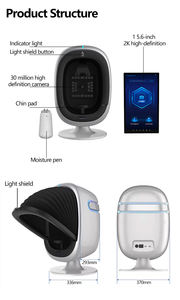 <span class=keywords><strong>Dermatoscope</strong></span> numérique 3D intelligent à bas prix, analyseur de peau, scanner facial, appareil de diagnostic d'image couleur professionnel à intelligence artificielle - Product Image 4
