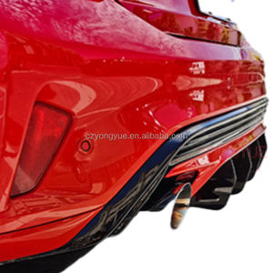 Diffusore di lama posteriore con labbro del paraurti posteriore diffusore per <span class=keywords><strong>Ford</strong></span> <span class=keywords><strong>Focus</strong></span> Hatchback 2019 <span class=keywords><strong>2020</strong></span> - Product Image 3
