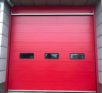 Porte verticale isolée en acier galvanisé pour entrepôt, usine, entrepôt frigorifique et garage