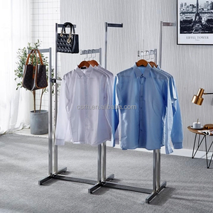 RH-GR-SP1-6 1160*500*1580mm sáu cánh tay vải treo đứng điều chỉnh Giá trưng bày hàng may mặc - Product Image 5