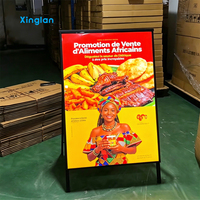 Boîte à lumière LED ultra-mince personnalisée avec cadre en aluminium rétroéclairé pour affichage de poster publicitaire mural