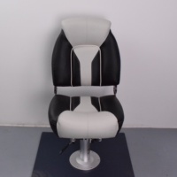 Sièges de bateau pliants imperméables à dossier bas Chaises de capitaine de bateau durables avec 4 vis de montage incluses