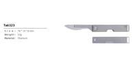 Couteau pliant Herui en titane pur, couteau utilitaire EDC pour la chasse en plein air, l'escalade, petite collection de couteaux