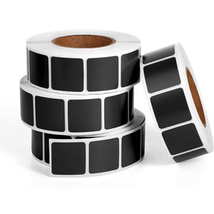 1000 pegatinas cuadradas de entrenamiento de tiro por rollo, parches autoadhesivos de papel de 22 mm para reparación de objetivos, accesorio portátil para objetivos. - Product Image 4