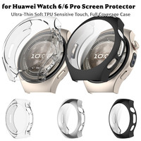 Casing untuk Huawei Watch 6 46mm Pelindung Layar Penutup TPU Lembut Tahan Gores Aksesori Pelindung Penuh untuk Pria Wanita