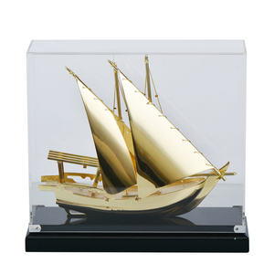 Tùy Chỉnh Kim Loại Món Quà Thủ Công Tùy Chỉnh Acrylic Cơ Sở Thuyền Mô Hình Tàu Sang Trọng Trang Trí Nội Thất Kẽm Hợp Kim Kim Loại Thuyền Buồm Mô Hình - Product Image 1