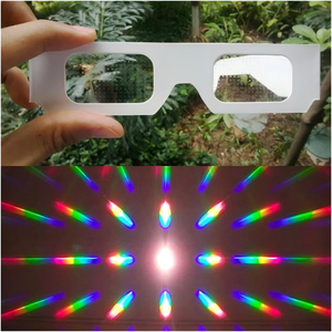 Occhiali di diffrazione in <span class=keywords><strong>carta</strong></span> 13500 linee, serie spirale, cuore, fiocco di neve, Natale e altri modelli olografici - Product Image 2