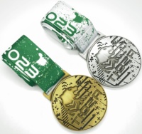 Großhandel Maßgefertigte Personalisierte Sportmedaille Marathon-Medaille Souvenir Festliche Feierlichkeiten Bandmedaille