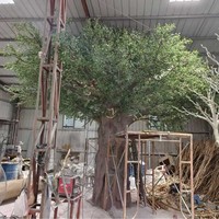 Grand olivier artificiel d'intérieur détachable, style nordique, plante verte bionique, vente transfrontalière, plante artificielle en plastique pour intérieur