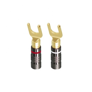 Connecteurs de câble de haut-parleur en laiton usinés CNC sur mesure, service d'usinage CNC de haute précision pour équipements audio - Product Image 2