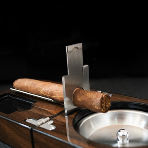 Specialized Premium Classic Square Wooden Portable <strong>Folding</strong> Cigar <strong>Ashtray</strong> - Product Image 3