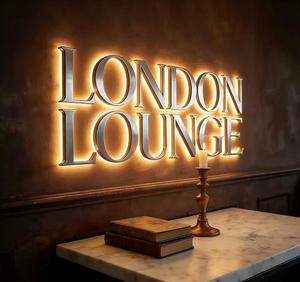 Letras con Retroiluminación LED para Publicidad Exterior Personalizadas, Letreros de Acrílico y Acero Inoxidable, Logotipos Iluminados, Letreros Comerciales con Alfabeto - Product Image 3