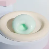 저렴한 모찌 모양 스퀴시 장난감 찹쌀떡 끈적끈적한 스퀴즈 피젯볼 삑삑이 소리 스트레스 해소 수제