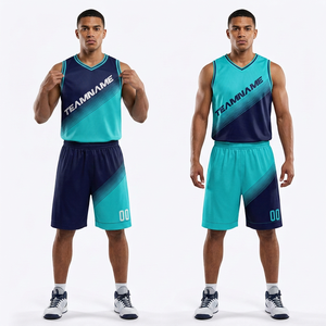 Tenue de Basketball Personnalisée en Polyester à Sublimation Totale avec Nom et Numéro – Ensemble Respirant en Tissu Mesh pour Hommes Adultes - Product Image 6