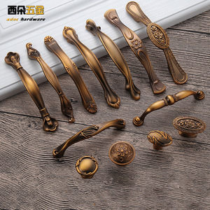 Xdoc Hardware European Style Cabinet Drawer Handle Zinc Alloy Single Hole Furniture Hardware For Cabinet Doors - Product Image 1