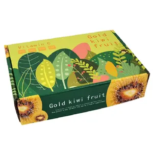 Custom Printed Paperboard Gift Box with Rope Handle Strawberry Fruit Customizable Fruit Carton Packaging