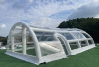 Tente gonflable Hualong en PVC de haute qualité, imperméable, imprimée anti-UV, structure de réception monocouche quatre saisons pour l'extérieur