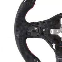 Volant LED compatible avec Volkswagen Golf 6, Polo GTI MK6 6R, échappement 2013, volant en fibre de carbone véritable OHC MOTORS