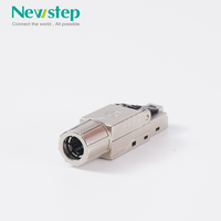 Cable Ethernet Cat8 de 40 Gbps y 2000 Mhz con Conector FTP Sin Herramientas, Conector RJ45 Cat8, Enchufe Modular