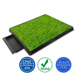 Bandeja de rejilla extraíble para interiores, alfombrilla de inodoro para mascotas de césped Artificial para entrenamiento, almohadilla para orinal para cachorros y perros - Product Image 2