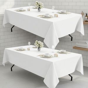 Waterproof Rectangle Tablecloth 60x102 Inch Stain Resistant Wrinkle-Free Polyester Fabric <b>Table</b> Cover for - Product Image 2