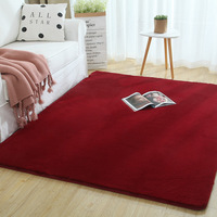 Tapis en fausse fourrure ultra-doux lavable, fourrure de lapin moelleuse, tapis en fausse fourrure de lapin pour chambre et salon, fourni par l'usine