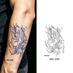 Tatuajes Temporales de Jugo Herbal sin Agua, Diseños Geométricos Modernos, Resistentes al Agua, de Larga Duración, Aplicación Instantánea, Semi-Manuales y Personalizados - Product Image 3