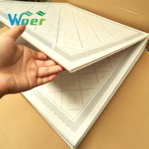 Paneles <span class=keywords><strong>de</strong></span> Techo <span class=keywords><strong>de</strong></span> <span class=keywords><strong>PVC</strong></span> Ignífugos a <span class=keywords><strong>Precio</strong></span> <span class=keywords><strong>de</strong></span> Fábrica, para Hospitales, Hoteles, Centros Comerciales, Apartamentos, Venta al por Mayor, Cuadrados <span class=keywords><strong>de</strong></span> 603x603mm, 595x595mm, Tipo Rejilla - Product Image 3