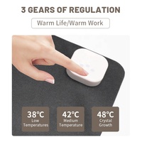 Tapis chauffant pour souris PC, tapis de bureau en cuir PU, imperméable, tapis chauffant pour souris, tapis chauffant pour ordinateur portable, bureau, maison