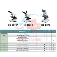 Microscope Électrique Binoculaire HC-B078A avec Lumière LED pour Laboratoire Médical