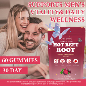 Integratore di Ossido Nitrico: Caramelle Gommose alla Barbabietola per il Flusso Sanguigno e il Supporto Cardiovascolare, Caramelle Termogeniche per Atleti, 60 Pezzi <span class=keywords><strong>Vegani</strong></span> - Product Image 3