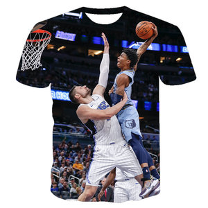 Livraison gratuite, <span class=keywords><strong>maillot</strong></span> de basket-ball <span class=keywords><strong>des</strong></span> <span class=keywords><strong>Grizzlies</strong></span> Ja Morant, dernière saison # T-shirt décontracté pour homme, imprimé en 3D, corps entier, 12 pièces - Product Image 3